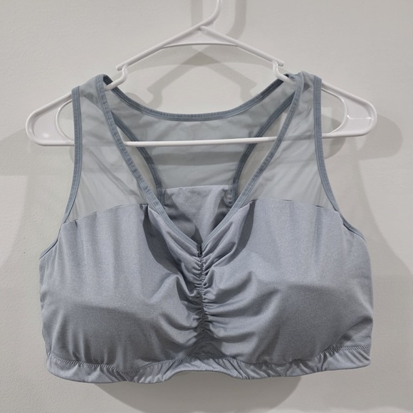 True Self Other - True Womens Sports Bra Size 2X Gray Comfort Padded‎ Wireless